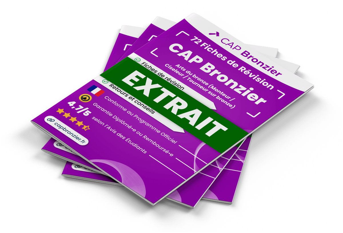 Extrait Fiches Révision gratuites CAP Bronzier